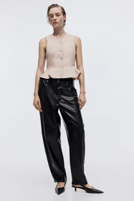 H&M V Yakalı ve Peplumlu Yelek