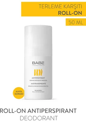 Babe Laboratorios Roll-On Antiperspirant Deodorant 50ml - Terleme Karşıtı Roll-On
