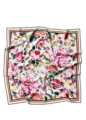 Braelyn London Rosaria Charm Twill İpek Kadın Eşarp 