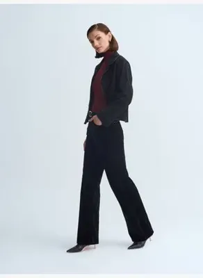 Dilvin 72108 Kadife Wide Leg Pantolon