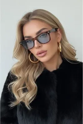 Goldmine Unisex Kemik Güneş Gözlüğü Leopar Mavi