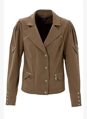 Maraliana Khaki Biker Ceket