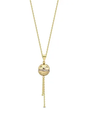Orena Jewelry Sallantılı Top 14 Ayar Kadın Altın Kolye