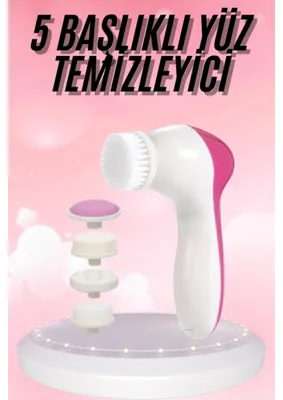 Shopwave 5 Başlıklı Titreşimli Cilt Temizleme Seti Canlandırıcı Onarıcı
