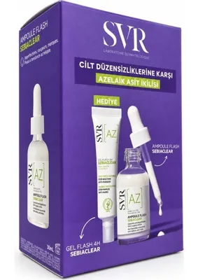 SVR Sebiaclear Az Ampoule Flash 30 ml + Sebiaclear Az Gel Flash 4h 15 ml