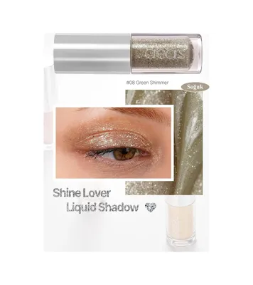 Diğer Yoğun Işıltılı, Prizmatik Yapılı Likit Far Shine Lover Liquid Shadow 08 Green Shimmer
