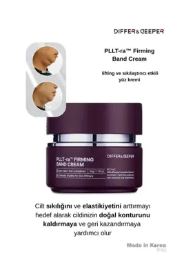 DIFFER&DEEPER Firming Band Cream Gıdı Toparlayıcı, Sıkılaştırıcı Ve Lifting Etkili Kırışıklık Karşıtı Krem 50 g