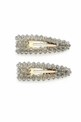 New Obsessions Miabella Kristal Üçgen Toka Seti 2'li set