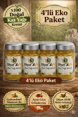 Diyet AVM Kars Kaz Yağı Kremi 4’lü Eko Paket (4 x 170 ml)