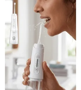 Lexroo Kablosuz Ağız Duşu 320 ml Su Tanklı 4 Modlu 5 Başlıklı Temizlik Cihazı