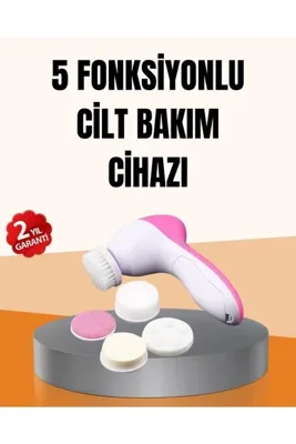 Clevora Derin Temizleme ve Masaj İçin 5 Başlıklı Yüz Cilt Bakım Aleti