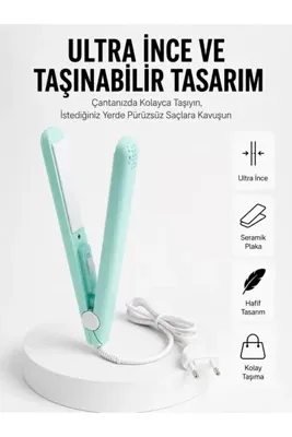 ARNEER Seyahat Tipi Taşınabilir Saç Düzleştirici Saç Şekillendirici Yüksek Isı Ayarlı