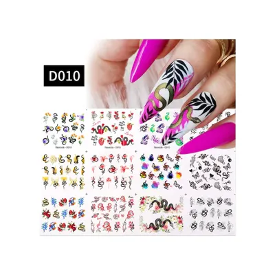 tirnakmania Su Transferli Nail Art Sticker D010 52377-2