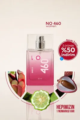 Bargello 460 Kadın Parfüm Floral 50 ml EDP Odunsu Koku ile Zarif ve Kalıcı Deneyim
