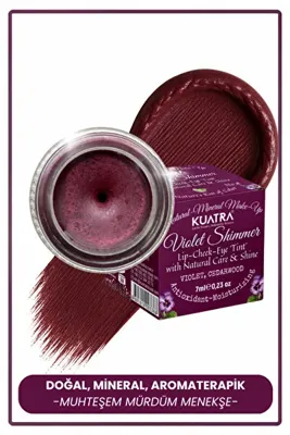 KUATRA Violet Shimmer Mor Tint Dudak Yanak Ruj Göz Farı Allık