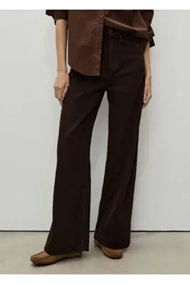MANGO Woman Yüksek belli balon jean pantolon