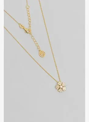 So Chic Nergis 18 Ayar Sarı Altın Kaplama 45 Cm Gümüş Minimal Kolye