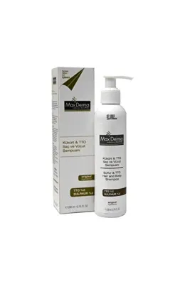 MAX DERMA Kükürt Ve Tto Saç Ve Vücut Şampuanı