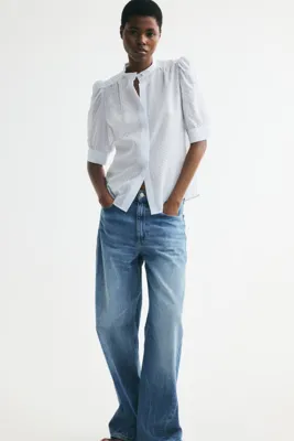 H&M Kabarık Kollu Bluz