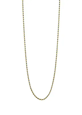 Safir Mücevher Dorica Siyah 14 Ayar Altın Zincir Unisex Kolye