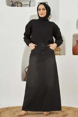 Neways 2058-Denim Etek Siyah