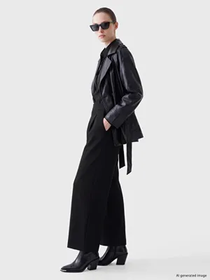 LCW Comfort Beli Lastikli Kadın Pileli Pantolon