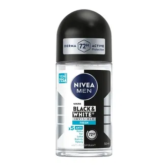 NIVEA Nivea Invisible Black&White Erkek Roll-On 50ml