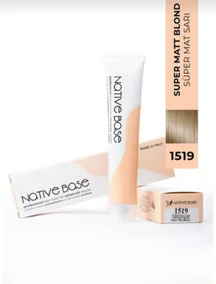 Native Base Saç Boyası 1519 Süper Mat Sarı 100 ml