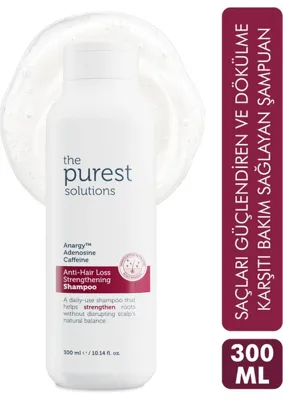 The Purest Solutions Adenozin Içerikli Saçları Güçlendiren ve Dökülme Karşıtı Bakım Sağlayan Şampuan, 300 ml
