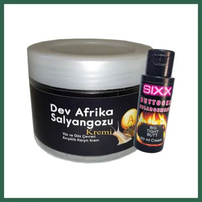 Bezos Bonie Giant 100ml Ksıxx:29 Krem Dev Afrika Salyangozu Anti-aging İle Birlikte + Sıxx Kaıca Sekiııendırme Kremi 60 Ml Hb006