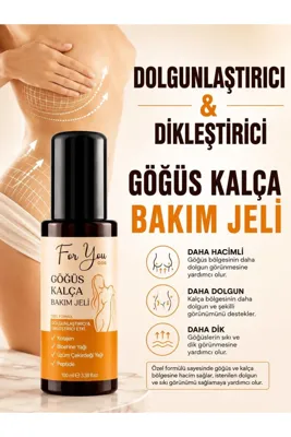 For You Gold Dolgunlaştırıcı, Dikleştirici Göğüs Ve Kalça Büyütmeye Yardımcı Bakım Jeli 100 ml