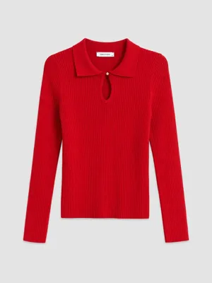 LCW EVERYDAY Polo Yaka Fitilli Triko Kazak