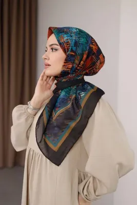 Genel Markalar İz Desen Soft Eşarp – Kiremit