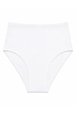 Adeniz Kadın (Beli Lastikli) TEKLİ Dikişsiz Lazer Kesim Iz Yapmaz Likralı Yüksek Bel Bikini Slip Külot Premium Esnek ve Yumuşak