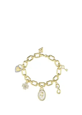 Guess JGUJUBB06042JWYGS Love Bites Kalpli Altın Rengi Çelik Kadın Bileklik