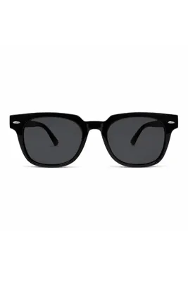 Glazzi Frames Ragusa Unisex Kare Güneş Gözlüğü Wayfarer Kalın Çerçeve UV400 Korumalı Siyah