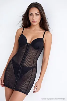 TRENDYOLMİLLA Siyah Tül Külotlu Babydoll/Fantezi Gecelik THMAW27LL00011