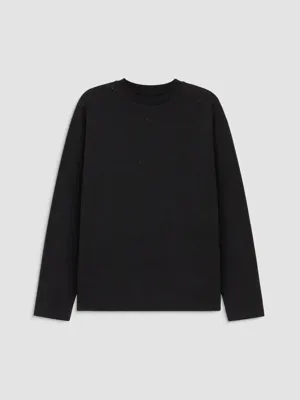 LCW Comfort Bisiklet Yaka Taşlı Sweatshirt