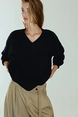 Pull & Bear Boxy kesim v yaka kazak