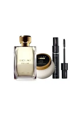 Oriflame Eclat Femme Edt 50 ml Kadın Parfüm + Vücut Losyonu + Maskara Paketi  ELİTKOZMETİK-35462