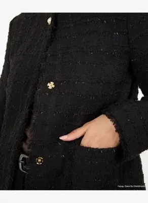 Yargıcı Regular Bisiklet Yaka Uzun Kol Ceket