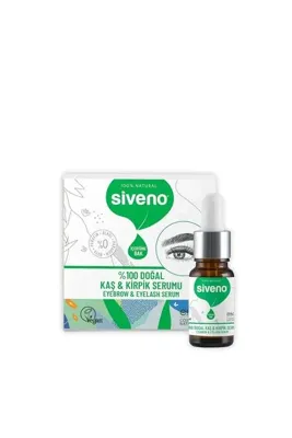 Siveno %100 Doğal Kaş ve Kirpik Serumu Bitkisel Yoğunlaştırıcı Canlandırıcı Yoğun Bakım Yağı Vegan 1