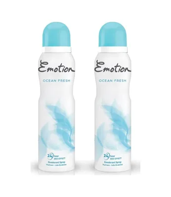Emotion Ocean Fresh Pudrasız Kadın Sprey Deodorant 2 x 150 ML