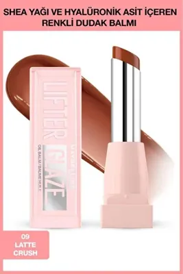 Maybelline New York Lifter Glaze Shea Yağı ve Hyalüronik Asit İçeren Renkli Dudak Balmı 09 Latte Crush
