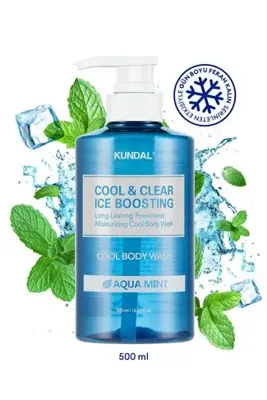 Kundal Arındırıcı ve Ferahlatıcı Vücut Yıkama Jeli KUNDAL Cool Refreshing Body Wash 500ml (Aqua Mint)