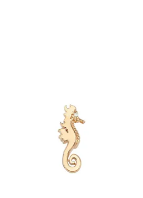 Bee Goddess Sea Horse Kadın Altın Küpe