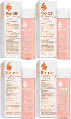 Bio-Oil Çatlak Oluşumunu Önleyici Cilt Bakım Yağı 125ML (Yeni Formül) (4 Lü Set)