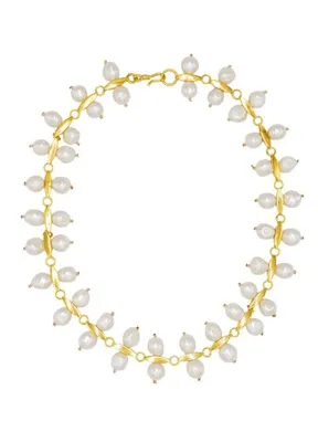 Maison Mara Grace Pearl Chocker 22 Ayar Altın Kaplama Kadın Kolye