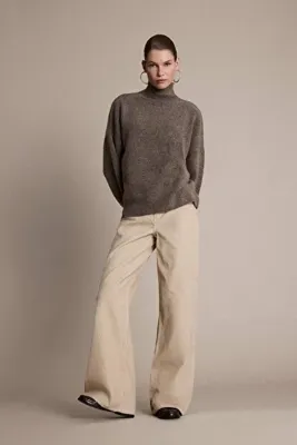 Defacto Wide Leg Geniş Paça Kadife Yüksek Bel Pantolon G3290AX25AU