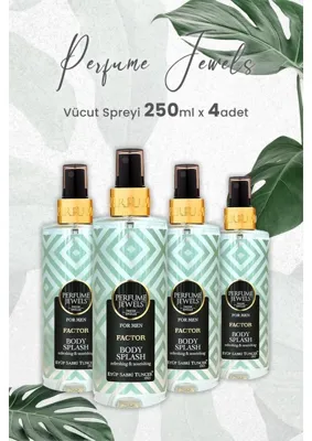 Eyüp Sabri Tuncer Body Splash Factor 250 ml x 4 Adet